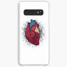 the human heart is depicted in this pixelated image samsung case / skin phone cover