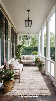 the front porch is clean and ready for us to use