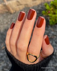 "Warm up your fall look with these stunning terracotta nails! 🍁 Perfect for adding a cozy touch to your autumn style. Try it now! 💅 #AutumnMani #TerracottaTrend #FallChic" Terracotta Nails, Fall Nails Square, Wedding Toe Nails, Nails Autumn, Lipstick Nails, Nail Art Pictures, Autumn Look, Nails Square