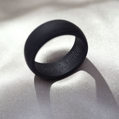 You want to run, bike, climb, work, swim, cook, shower, hold a child without pausing life to take off the very emblem that represents the life you live. Add to that the real risk of ring avulsion, degloving and amputation, and we set out to create silicone rings to protect your precious moments and fingers. They provide a safe, functional alternative to the traditional metal wedding band. Our silicone rings free your hands. I T E M - D ET A I L S -Men's Sizes (7 - 14) Width: ~8mm Thickness: 2mm Silicone Wedding Ring, Handwriting Bracelet, Metal Wedding, Coordinates Bracelet, Silicone Wedding Rings, Morse Code Bracelet, Silicone Rings, Personalized Bracelets, Cord Bracelets