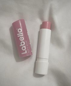 Labello soft rose | mine | no reposting Labello Lip Balm, Gloss Aesthetic, Aesthetic Lipstick, Rose Lips, Lip Care Products, Lip Gloss Balm, Soft Rose