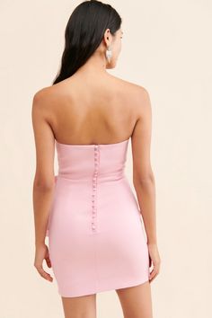 Rent Zuri Strapless Dress from Nuuly. Pick 6 items for $98/month. Free shipping + returns. Bottomless Mimosas, Tops And Skirts, Pink Satin Dress, Hoco Dresses, Australian Design, Pink Satin, Dress Ideas, Satin Dresses, Date Night