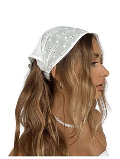 PRICES MAY VARY. Fabric: Women's headband scarf for women is made of quality polyester fabric, lightweight and ventilated, will not add burden to your head Design: The women's headband features eyelet, floral embroidered, triangle shape, elastic Occasion: The headbands can be widely applied on different occasions such as doing housework, masquerade parties, role playing parties, taking photos, cooking and so on The great gift choice for ladies. Awesome gift choice for women on Birthday, Valentin Second Day Hairstyles, Hair Accessories Boho, Bandana Headband, Roman Fashion, White Headband, Bandana Hairstyles, Boho Headband, Headband Styles, Boho Hairstyles