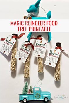 Add holiday magic to your Christmas with our reindeer food poem and free printable. Delight the kids and guide Santa’s reindeer to your home! This is a fun tradition that the children will look forward to year after year. #reindeerfood #magicreindeerfood