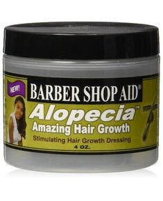 Fast Shipping the next business day. Sometimes the same day of order. Description: Barber Shop Aid Alopecia will help prevent hair from falling out, strengthen and make hair thicker. It contains a synergistic blend of essential oils and and other natural ingredients that can stimulate the hair follicle and increase circulation and oxidation sufficiently to bring about strong, healthy regrowing hair. Safe to use on all hair types. Works wonders on thinning edges and temple areas. Stimulating Hair Alopecia Hair Growth, Hair Growth Cream, Stimulating Hair Growth, Thicker Stronger Hair, Alopecia Hairstyles, Make Hair Thicker, Hair Growth Secrets, Hair Regrowth Treatments, Male Pattern Baldness