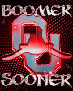 the logo for boomer's songr is shown in red and white letters