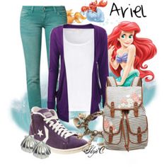 Ariel - Spring - Disney's The Little Mermaid Little Mermaid Outfit For Women, Mermaid Disneybound, Princess Items, 1990s Outfits, Little Mermaid Outfit, Ariel Costume