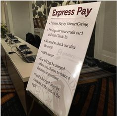 silent auction signage for events and auctions help fundraising events communicate to their guests important things as well as directional assistance. Silent Auction Check Out, Silent Auction Signage, Gala Signage, Men Gift Baskets, Fundraising Games