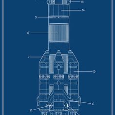 a blueprint drawing of the space shuttle