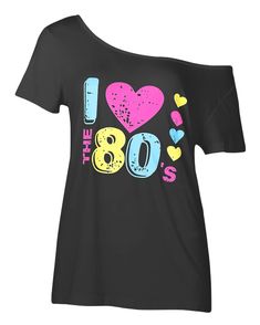 PRICES MAY VARY. Lightweight, Classic fit, Casual off the shoulder t shirts for 80s party ! Soft loose comfy tops for every day wear! Machine wash cold with like colors 80s costume 80s clothing for women 80s clothing for women 80s shirt 80s t shirt Great tee shirt to a 80s party halloween costume or outfit for women ! 80s Costumes, Off The Shoulder Tops, Shoulder Tops, The 80's, Off The Shoulder, I Love, Fish, T Shirts