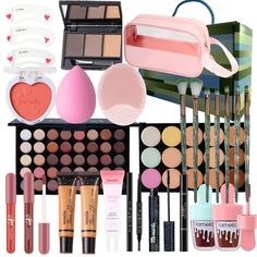 PRICES MAY VARY. Professional makeup kit:These makeup kits. makeup sets for women full kit. Includes: eye makeup, eyebrow makeup, face makeup, lip makeup, makeup tools, easy-to-carry makeup bag, a total of 27 kits. Full face makeup kit to meet your different makeup needs.girls make up kits age 6-8,kids makeup set Makeup gift set:This is a great gifts for girls and a great holiday gift idea. Whether you're looking for a gift for a loved one, friend, or yourself, this full makeup set with everything will meet your needs. Our make up sets include a wide variety of products that have everything you need, making them the perfect gift for women. All in one makeup kit:This teen makeup kit. Makeup for beginners. Perfect for makeup professionals and stage performers. Whether it's your first time ap Girly Things Makeup Brushes & Tools, Makeup Kits Professional, Make Up Toys For Kids, Loads Of Makeup Products, Makeup Kit Sephora, All The Makeup You Need Products, Dolls For Makeup, Makeup Kit Set Up, Real Makeup Kit For Kids