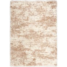 an area rug with brown and white colors