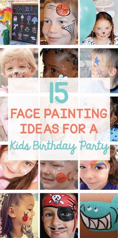 When planning a birthday party I always like to include a few simple activities to keep the kiddos entertained. In my book it’s just not a party without them.  While I do… Shark Ice Cream, Kids Face Painting Easy, Face Paint Party, Easy Face Painting Designs, Diy Face Paint, Lila Party, Toddler Party Games, Kids Birthday Party Ideas, Face Painting Ideas