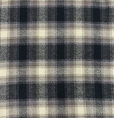 a black and white plaid fabric