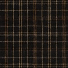 a black and brown plaid fabric