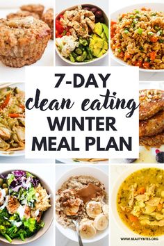 seven day clean eating winter meal plan