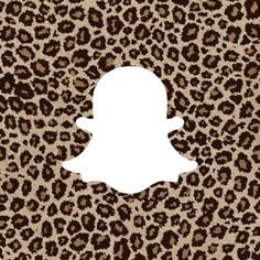 the snap icon is shown in front of a leopard print background