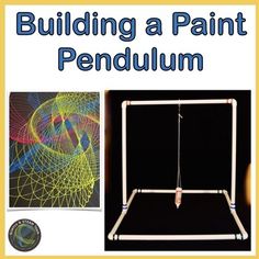 a poster with the words building a paint penduum on it and an image of a