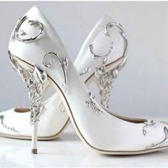 Couture Heels, Dr Shoes, Wedding Pumps, Pointy Toe Shoes, Bridal Wedding Shoes, White High Heels, Prom Heels, Prom Shoes