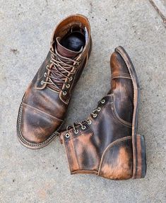 Handmade Men’s Tan Brown Color Lace Up Boots, Distress Leather High Ankle Cap Toe Boots sold by Leather Art 2020. Shop more products from Leather Art 2020 on Storenvy, the home of independent small businesses all over the world. Wing Boots, Cap Toe Boots, Mens Dress Boots, Men’s Boots, Mens Boots Fashion, Mens Leather Boots, Leather Art, Red Wing, Toe Boots