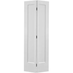 an open white door on a white background