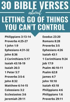 the 30 bible verses about letting go of things you can't control with blue and