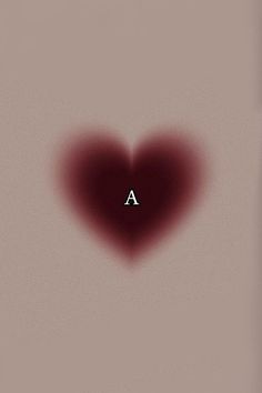 a heart shaped object with the letter a in it