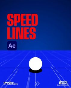 an image of a computer screen with the words speed lines on it and a ball in the middle