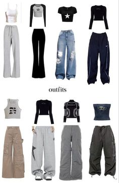 Y2k Trousers Outfit, Y2k Simple Outfits, Outfit Inspo 2024, Different Aesthetics Outfits, 2yk Style, Simple Y2k Outfit, Easy Y2k Outfits, Pro Club Outfits, Y2k Streetwear Outfits