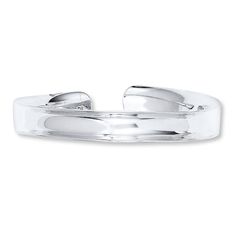 a white gold ring with two curved sections on the front and center, set in 18k white gold