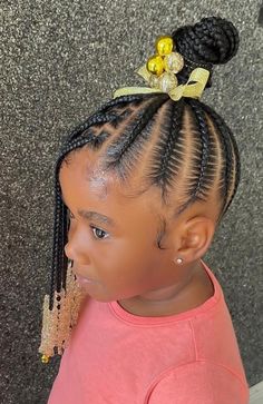 30 Easy and Adorable Back to School Hairstyles For Kids - I Wear African Marketplace Kid Girl Hairstyles Black, Little Black Girls Hairstyle Ideas, Cute Little Black Girls Hairstyles Easy, Simple Girl Hairstyles Kids Black, Back To School Hairstyles For Kids Black, Toddler Graduation Hairstyles, Black Girls Hairstyles For Toddlers, Natural Braid Styles For Little Black Girls Kids