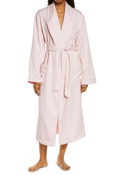 A satin trim and brushed microfiber defines this plush longline robe that was made for lounging. Style Name:Majestic International Women's Sherbrooke Brushed Microfiber Robe. Style Number: 6173284. Available in stores. Fancy Robes, Online Store Design, Womens Bathrobes, Luxury Robes, Women's Robe, Silk Robe, Felt Fabric, Gift List, Relaxed Style