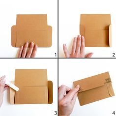 step by step instructions on how to make an envelope