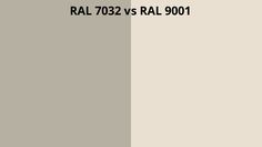 an image of ral 7023 vs ral 9001 wallpaper color swatches