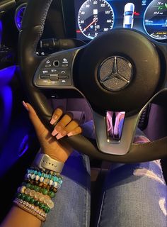 pink french tips, aesthetic, nighttime, new set, mercedes benz Saving Asethic, Baddie Driving Aesthetic, 2024 Luxury Car, First Car Astethic, New Car Astethic, Cool First Cars, Getting A Car Aesthetic, New Car Goals, Cars Aesthetic Mercedes