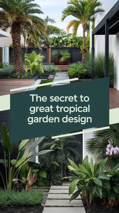 Transform Your Yard with a Tropical Garden Design Tropical Patio, Tropical Landscape Design, Indoor Palms, Tropical Landscape, Gardening Techniques, Natural Swimming Pool, Garden Makeover, Garden Design Ideas