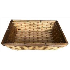 an empty basket is shown on a white background