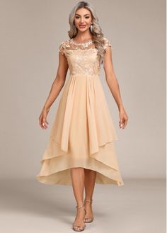 Color:Champagne;Size:S;Size:M;Size:L;Size:XL;Size:XXL;Package Contents:1 X Dress;Occasion:Other;Style:Casual; Elegant Apricot Chiffon Dress, Gold Chiffon Party Dress, Elegant Apricot Dress For Parties, Spring Wedding Gold Evening Dress, Beige Evening Dress For Summer Wedding, Beige Evening Dress For Wedding Guest, Beige Summer Evening Dress For Wedding, Summer Wedding Beige Evening Dress, Beige Summer Wedding Evening Dress