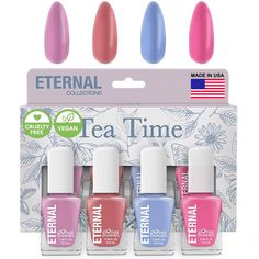 PRICES MAY VARY. CHIC, TRENDY AND SWEET – 4 BLUE AND ROSE TONES OF PRETTY, SUBTLE AND DREAMY PASTELS: Light Pastel Blue, Pastel Coral, Pastel Pink, Light Pastel Brick color… celebrate happiness by wearing dreamy pastel nail polish! Our shades will make you feel happy and relaxed while having beautiful and soft looking hands, no matter the season! Brighten up your day! HIGH QUALITY - ONE KIT WITH ALL YOU NEED: 4 lacquers with lovely light, neutral and pretty colors that will match with anything. Nail Polish Shades, Nude Polish, Pastel Nail Polish, Pastel Nail, Fingernail Polish, Nail Polish Set, Nail Dryer, Blue Pastel, Feminine Care