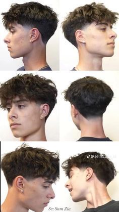 #fashion, #style, #outfitinspiration, #beauty Full Fade Haircut Men, Taperfade Men Curly Hair, Curly Guy Hairstyles, Sam Zia, Boy Haircut Short, Faded Highlights, Low Taper Fade Curly Hair, Mens Undercut, Taper Fade Long Hair