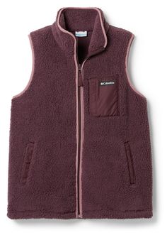 A toasty-warm and versatile layer  the women's Columbia West Bend Vest II is made with soft sherpa fleece and comes complete with a cinchable hem that helps seal out the elements. Columbia Vest Outfit, Fleece Vest Outfits For Women, Sherpa Vest Outfit, Fleece Vest Outfit, Vest Outfits For Women, Vest Outfit, Sherpa Vest, Vest Outfits, Fleece Vest