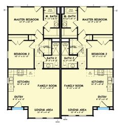 two story apartment floor plan with three bedroom