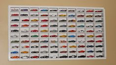 a wall hanging with cars on it