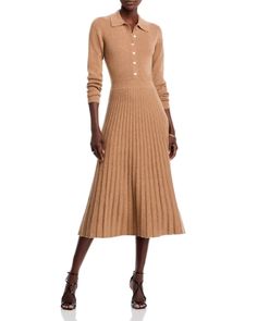 Elie Tahari The Penny Cashmere Sweater Dress Classic Fall Dresses, Cashmere Sweater Dress, Mixed Media Dress, Thanksgiving Dress, Wardrobe Consultant, Midi Sweater Dress, Fall Wear, Belted Shirt Dress, Fall Dress