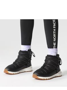 The north face thermoball™ lace up boots warm, soft and comfortable, the thermoballt waterproof lace-up winter Lace Up Boots, 12 Months, North Face, The North Face, Lace Up, Black White