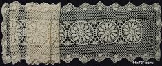 PRICES MAY VARY. 100% Cotton Crochet Lace Table Runner, handmade 14x72" rectangular, 1 piece Matching crocheted round doilies,placemat,table runner,napkin,tablecloth,kitchen curtains available Perfect for everyday use, holidays and special events-Valentine's Day, Easter, Mother's Day, Father's Day, Halloween, Thanksgiving, Christmas, New Year, Anniversary, Birthday Party, Wedding, Tea Party, House-warming, Bridal Shower, Baby Shower, Dream Catchers, Boho Decor, etc Size is approximate due to han Crochet Lace Table Runner, Sunflower Daisy, Lace Table Runner, Dresser Scarf, Placemats Patterns, Lace Table Runners, Christmas Runner, Table Runners Wedding, Table Runner And Placemats