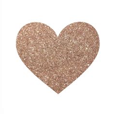 a heart shaped glitter sticker on a white background