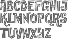 an old fashioned font that has been drawn in the style of graffiti