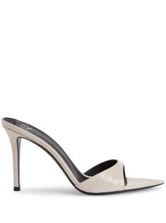 Find GIUSEPPE ZANOTTI Intriigo 90mm Leather Sandals on Editorialist. light beige leather embossed crocodile effect open toe branded leather insole high heel Giuseppe Zanotti Heels, Mid Heel, Mules Shoes, Light Beige, Giuseppe Zanotti, Embossed Leather, Leather Sandals, High Heel, Open Toe