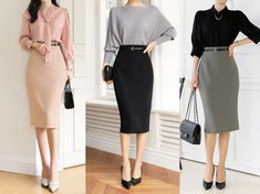 A skirt that can create a feminine atmosphere and elegant at the same time! So perfect for your daily look. ✔️All Measurements are taken with clothes lying flat. ✔️The color of the clothes may vary slightly from the actual color depending on the resolution of your monitor. ✔️Wrinkles may occur during the shipping process. After receiving your clothing, you can wear it neatly like the model if you use a steam iron afterwards. Girly Style Outfits, Skirt With Belt, Basic Skirt, Slim Skirt, Formal Skirt, Girly Style, Office Look, Steam Iron, Midi Skirt Pencil